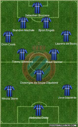 Club Brugge KV Formation 2016