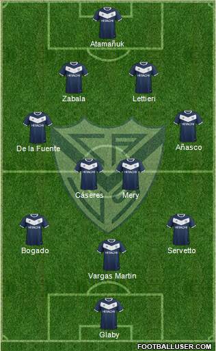 Vélez Sarsfield Formation 2016