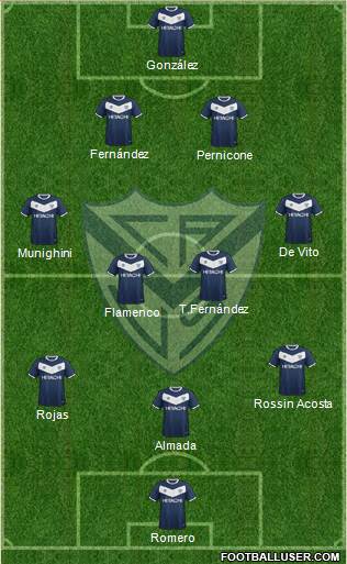 Vélez Sarsfield Formation 2016