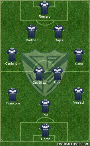 Vélez Sarsfield Formation 2016