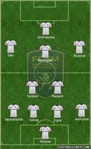 FC Sochaux-Montbéliard Formation 2016