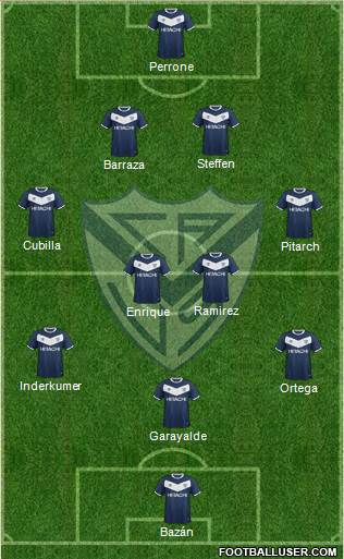 Vélez Sarsfield Formation 2016