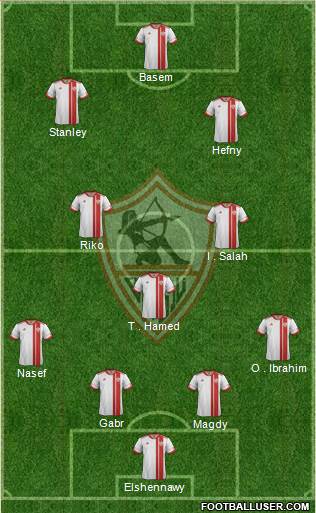 Zamalek Sporting Club Formation 2016