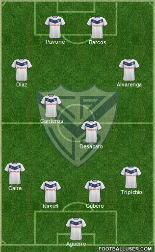 Vélez Sarsfield Formation 2016