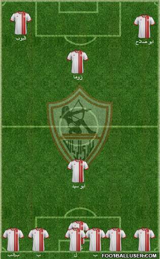 Zamalek Sporting Club Formation 2016