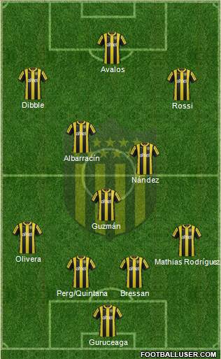 Club Atlético Peñarol Formation 2016