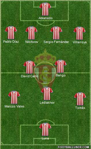 Real Sporting S.A.D. Formation 2016