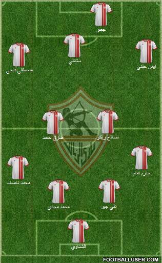 Zamalek Sporting Club Formation 2016