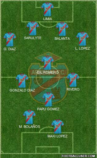 Arsenal de Sarandí Formation 2016