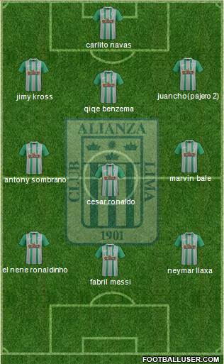 C Alianza Lima Formation 2016