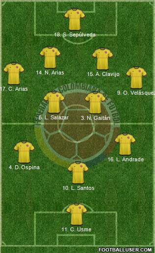 Colombia Formation 2016