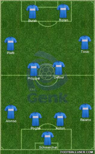 K Racing Club Genk Formation 2016