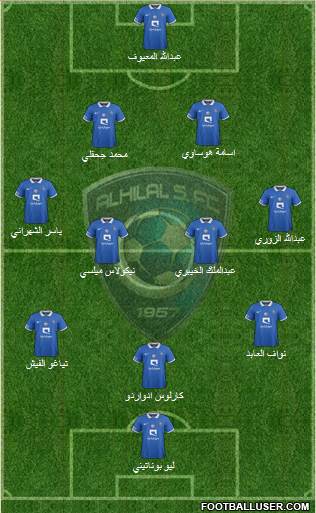 Al-Hilal (KSA) Formation 2016