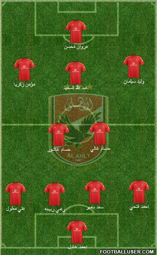 Al-Ahly Sporting Club Formation 2016