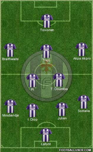 Toulouse Football Club Formation 2016