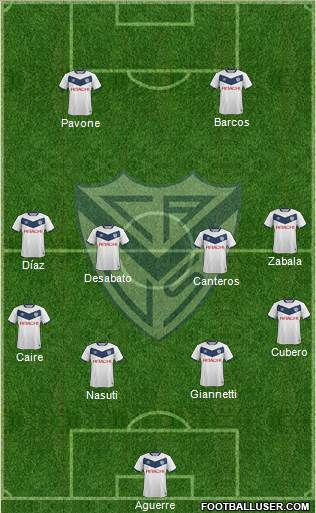 Vélez Sarsfield Formation 2016