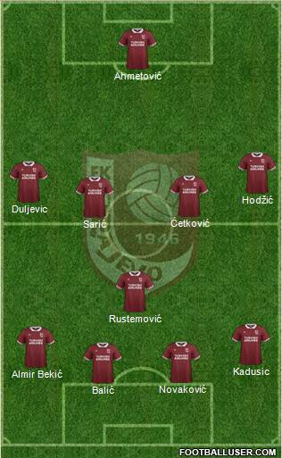 FK Sarajevo Formation 2016