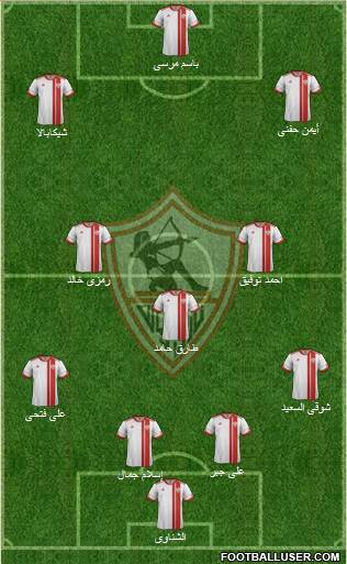 Zamalek Sporting Club Formation 2016