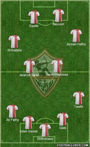 Zamalek Sporting Club Formation 2016