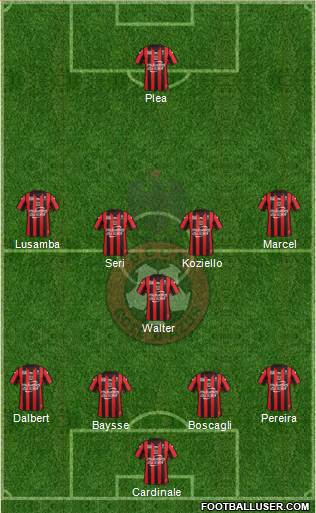 OGC Nice Côte d'Azur Formation 2016