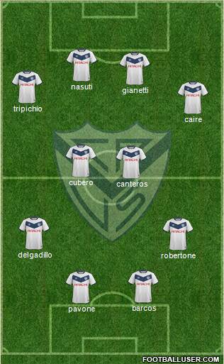 Vélez Sarsfield Formation 2016