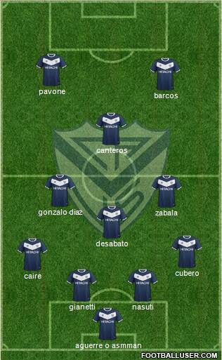 Vélez Sarsfield Formation 2016