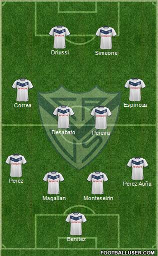 Vélez Sarsfield Formation 2016