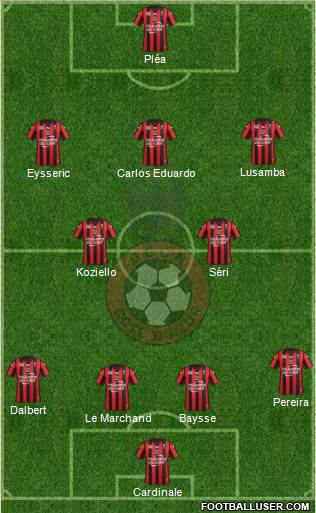 OGC Nice Côte d'Azur Formation 2016