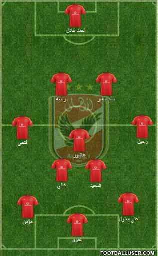 Al-Ahly Sporting Club Formation 2016