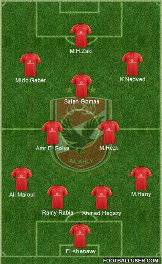 Al-Ahly Sporting Club Formation 2016