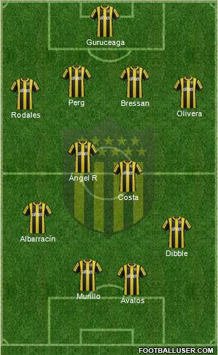 Club Atlético Peñarol Formation 2016