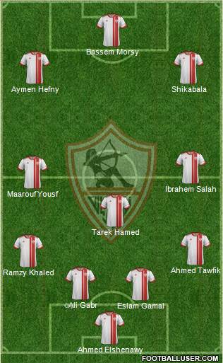 Zamalek Sporting Club Formation 2016