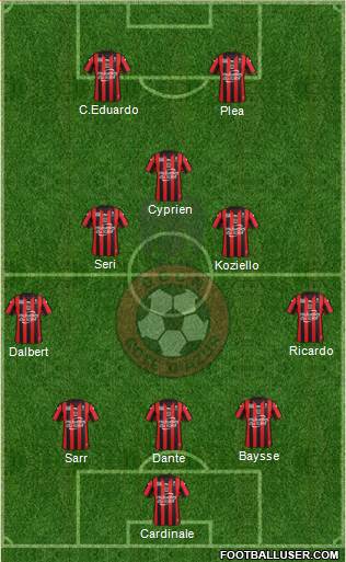 OGC Nice Côte d'Azur Formation 2016