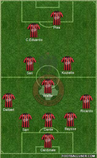 OGC Nice Côte d'Azur Formation 2016