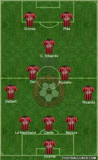 OGC Nice Côte d'Azur Formation 2016