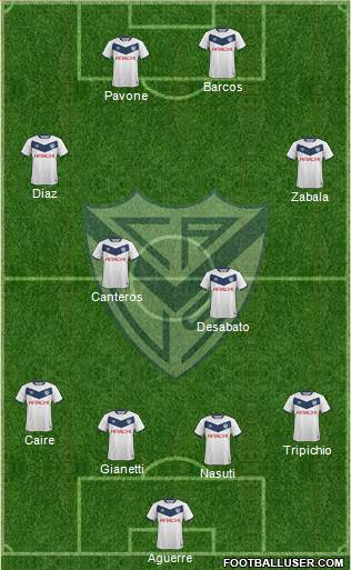 Vélez Sarsfield Formation 2016