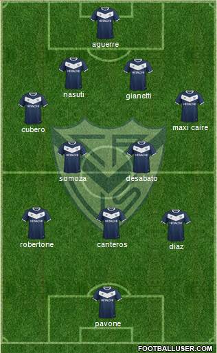 Vélez Sarsfield Formation 2016