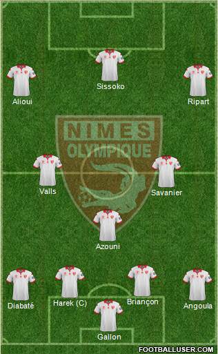 Nîmes Olympique Formation 2016