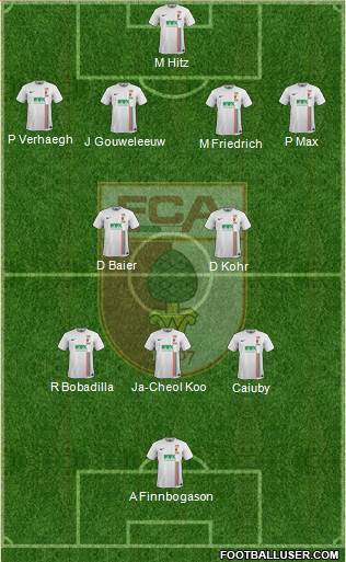 FC Augsburg Formation 2016