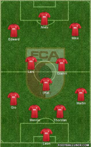 FC Augsburg Formation 2016