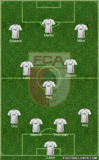 FC Augsburg Formation 2016