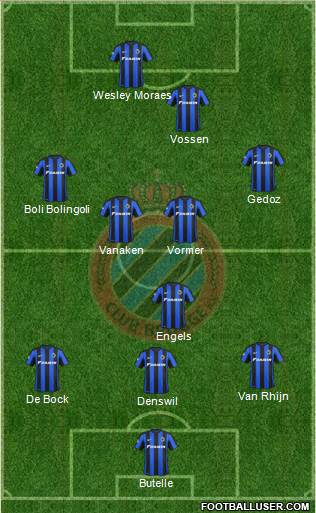 Club Brugge KV Formation 2016