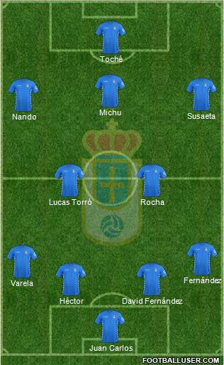 Real Oviedo S.A.D. Formation 2016