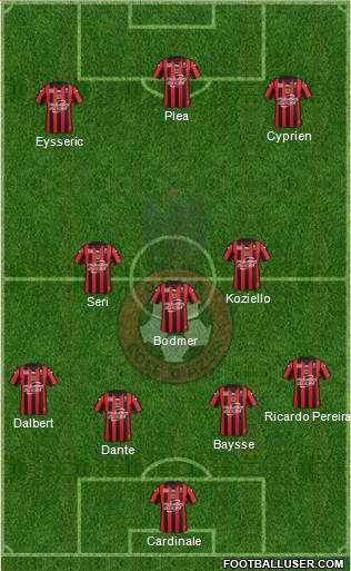 OGC Nice Côte d'Azur Formation 2016