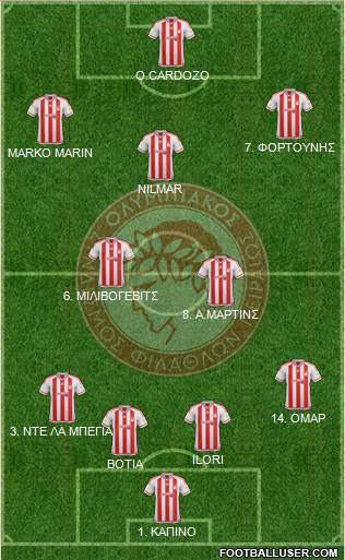 Olympiakos SF Piraeus Formation 2016