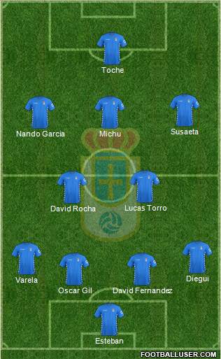 Real Oviedo S.A.D. Formation 2016