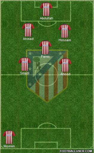 Atlético Madrid B Formation 2016