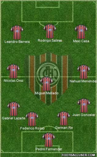 Chacarita Juniors Formation 2016