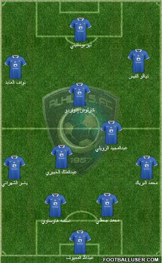 Al-Hilal (KSA) Formation 2016