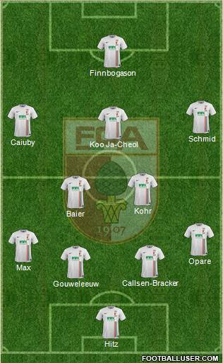 FC Augsburg Formation 2016